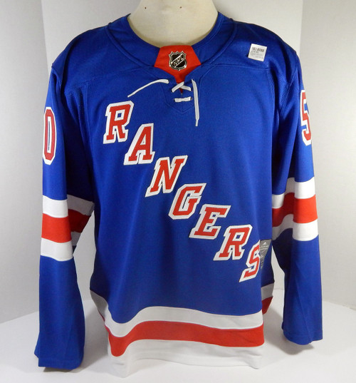 Mens New York Rangers Lias Andersson #50 Authentic Adidas Blue Jersey XL 3S