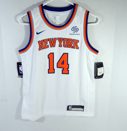 Youth New York Knicks Allonzo Trier #14 White Assoc Jersey Swingman M Nike NWT