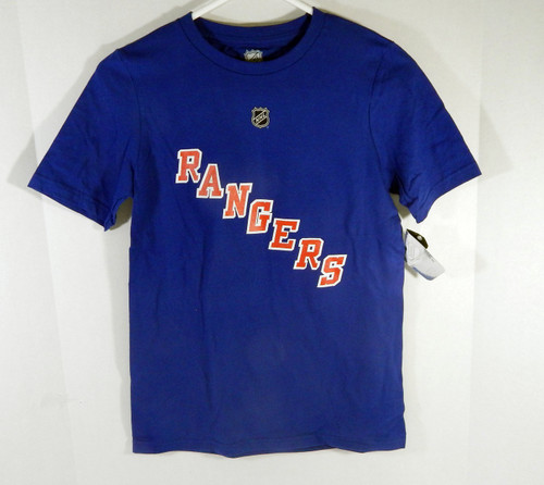 Youth New York Rangers Henrik Lundqvist #30 Blue T-Shirt NHL M NWT 0S