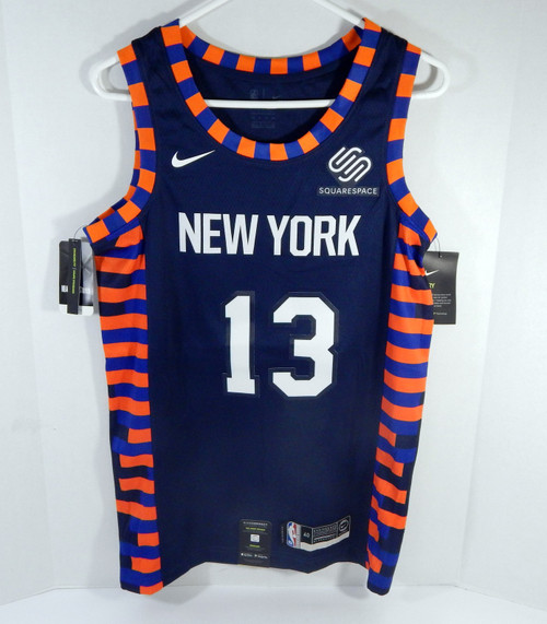 Men New York Knicks Marcus Morris #13 Navy City Ed Jersey Swingman S 40 Nike NWT