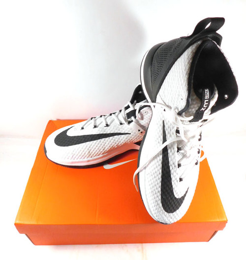 TCU Issued NIKE Zoom Rize TB Promo White-White/Black Basketball Shoe Size 16 New