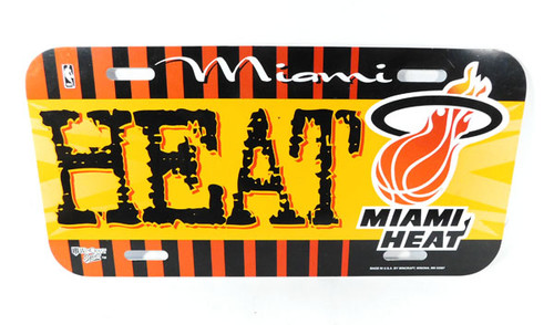 Miami Heat NBA Basketball Souvenir License Plate 12 x 6