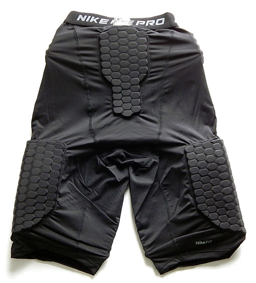 Nike Pro Team Protective Padded Compression Shorts Men XXXL Black Dri-Fit New