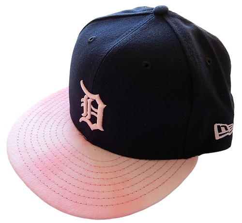 2019 Detroit Tigers Mother's Day Pink Tie Dye MLB New Era 5950 Fitted Hat 7 1/4