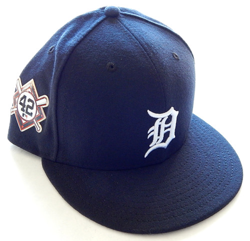 2021 Detroit Tigers Home Jackie Robinson 42 MLB New Era 5950 Fitted Hat 7