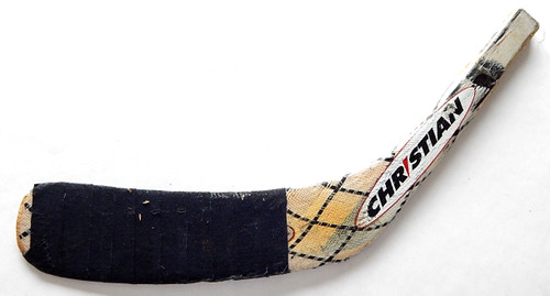 Robert Kron Game Used Hockey Stick Blade Christian Carolina Hurricanes G