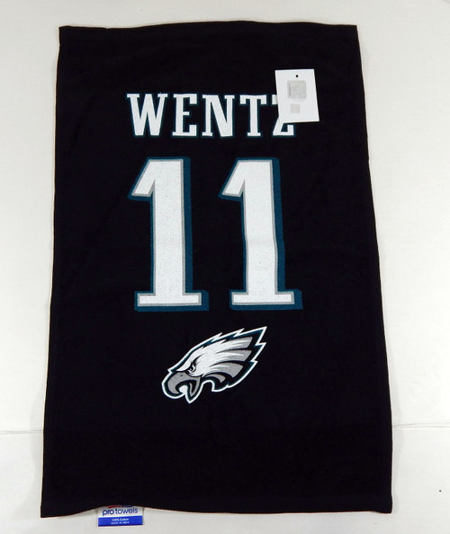 New Philadelphia Eagles Carson Wentz #11 Black Rally Towel