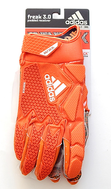 Adidas Freak 3.0 Miami Hurricanes Padded Receiver Team Issue Football Gloves XXL