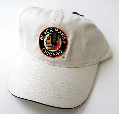 Chicago Blackhawks Antigua White Brushed Twill Hat Cap Adjustable NWT