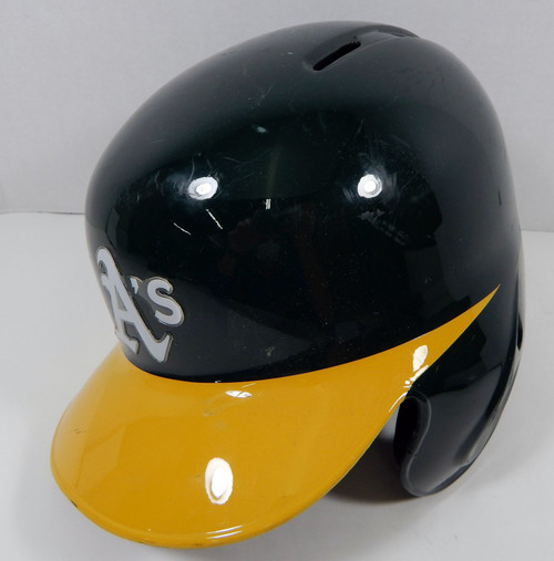 2019 Oakland Athletics Homer Bailey #15 Game Issued Pos Used Green Helmet 803