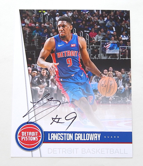 Langston Galloway Signed 8x10 Photo Auto Autograph Detroit Pistons