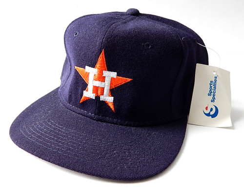 Houston Astros 1990's Deadstock Sports Specialties Fitted Hat Cap Size 7 1/4