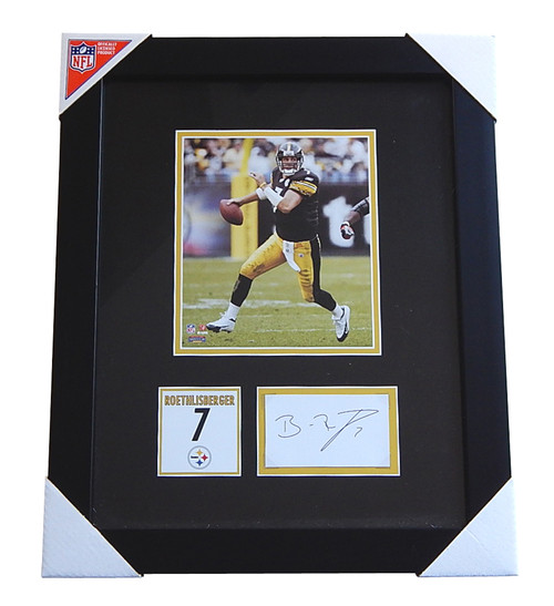 Ben Roethlisberger Facsimile Signed Cut & Photo Framed Autograph Auto Steelers