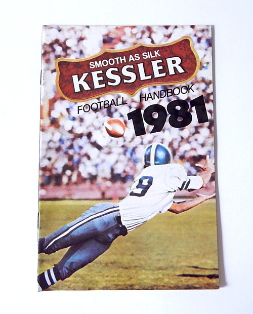 Lot of (15) 1981 Kessler Whiskey Football Handbooks NFL & College