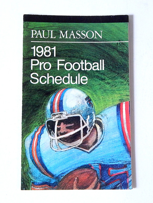 Lot of (20) 1981 Paul Masson Pro Football Schedules NFL