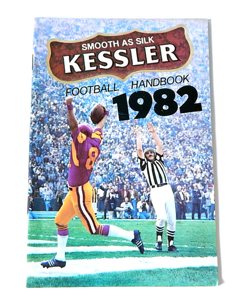 Lot of (15) 1982 Kessler Whiskey Football Handbooks NFL & College
