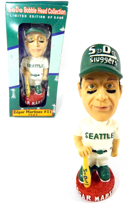 SoDo Sluggers Edgar Martinez #11 #1 of 3 Seattle Bobblehead 7 1/2" NIB