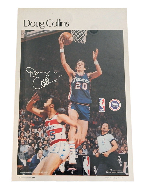 1977 Sports Illustrated Doug Collins Poster Measures 24" X 36"