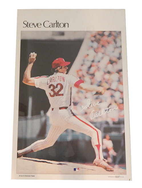 1978 Sports Illustrated Steve Carlton Poster Measures 24" X 36"