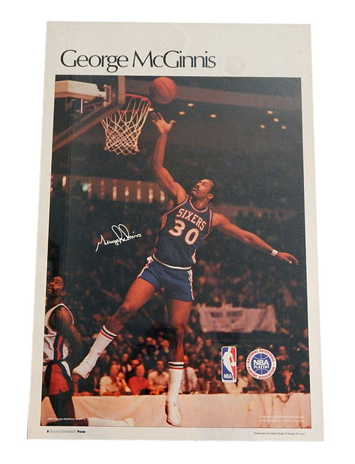 1977 Sports Illustrated George McGinnis Poster Measures 24" X 36"