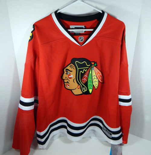 New Women's Chicago Blackhawks Blank Reebok Premier Red Jersey 2XL