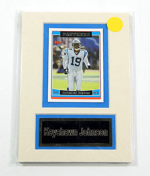 Keyshawn Johnson Matted Trading Card & Name Plate 5" x 7" Ideal For Framing