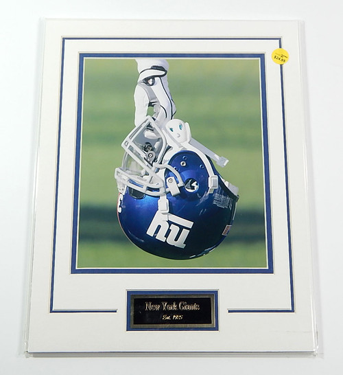 New York NY Giants Est. 1925 Matted Photo Name Plate 11x14 Ideal For Framing