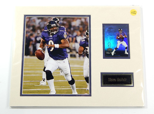 Steve McNair Vikings Matted Photo Card & Name Plate 11x14 Ideal For Framing