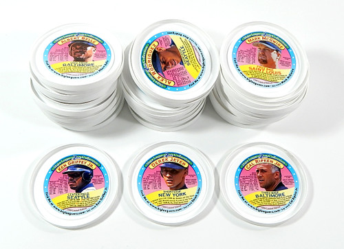 1999 Frozsnacks Orange Disc High Screamers Ice Cream Lid Set (40) Jeter