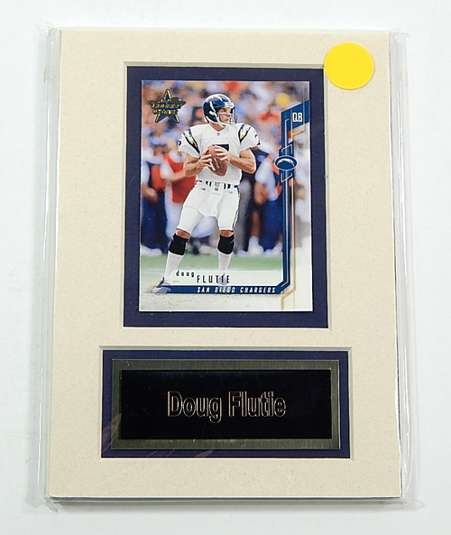 Doug Flutie Chargers Matted Trading Card & Name Plate 5" x 7" Ideal For Framing