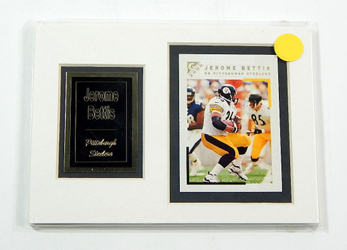 Jerome Bettis Matted Trading Card & Name Plate 5" x 7" Ideal For Framing