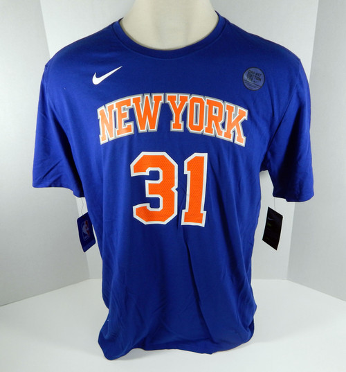 Mens New York Knicks Ron Baker #31 DriFit Blue T-Shirt M Nike NWT