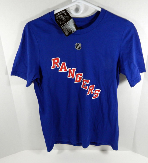 Youth New York Rangers Mats Zuccarello #36 NHL Player Blue T-Shirt L