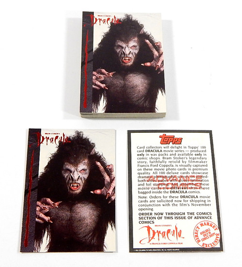 Lot of (25) 1992 Topps Bram Stoker's Dracula Red Foil Promo Card Wolfman Nm/Mt