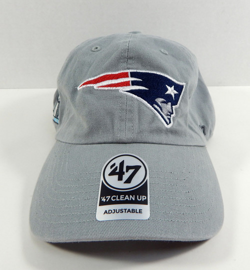 New England Patriots Super Bowl LII '47 Brand Grey Clean Up Hat NWT