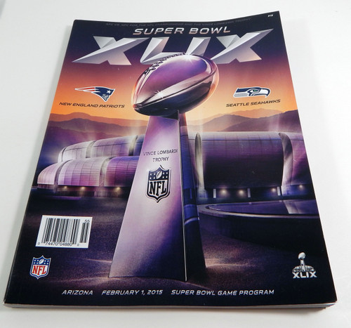 Super Bowl 49 XLIX Offical Game New England Patriots vs Seahawks Program