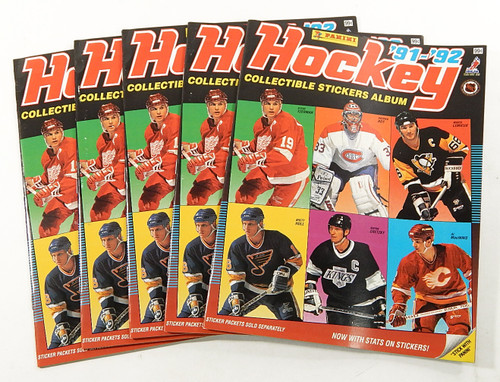 Lot of (53) 1991-92 Panini Hockey Collectible Sticker Albums Unused No Stickers