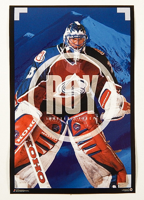 1990s Patrick Roy "Immovable Force" Costacos Mini Promo Poster 4" x 6"