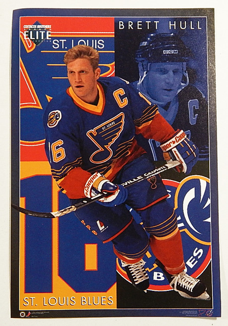 1990s Brett Hull Elite Costacos Mini Promo Poster 4" x 6"