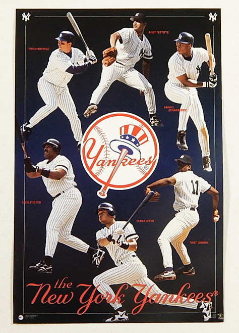 1990s New York Yankees Costacos Mini Promo Poster 4" x 6" ^ Derek Jeter