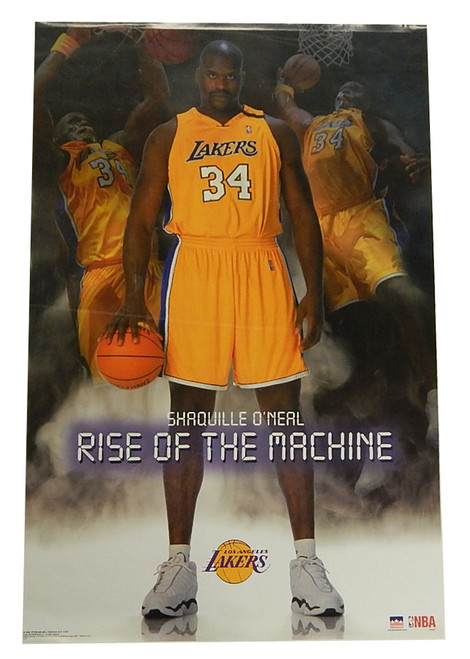 2003 Starline Shaquille O'Neal "Rise of the Machine" Poster ^ 22.25" x 34.5"