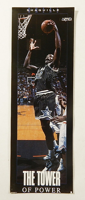 1990s Shaquille O'Neal "The Tower of Power" Costacos Mini Promo Poster 10 x 3.5