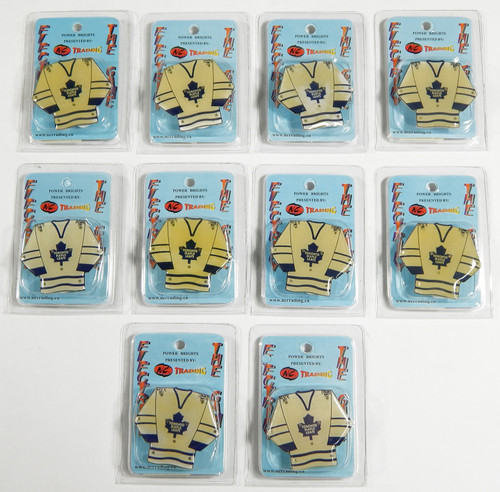 Lot of (10) Toronto Maple Leafs Flashing LED Light-Up Jersey Magnet Pins New NIP