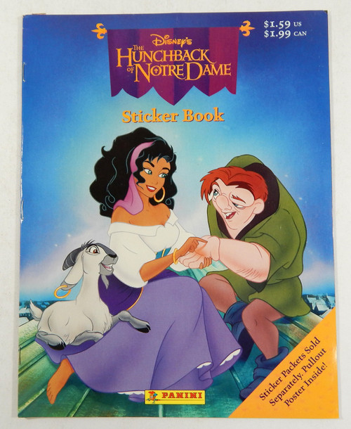 Disney's The Hunchback of Notre Dame Sticker Album New ^ Unused Quasimodo