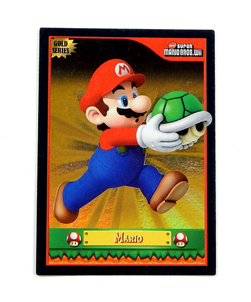 2010 New Super Mario Bros Wii Mario Gold Series Foil Trading Card #F38 Rare