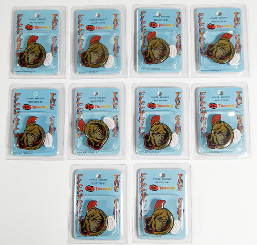 Lot of (10) Ottawa Senators Flashing LED Light-Up Logo Magnet Pin New NHL Hockey