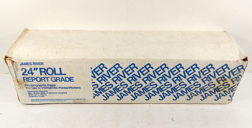 James River Electrographic Paper Roll 24" x 500' Use With Versatec Printer