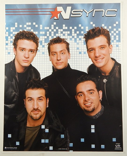 2001 NSYNC 16x20" Poster by Funky ^ Justin Timberlake JC Lance Joey Chris N Sync
