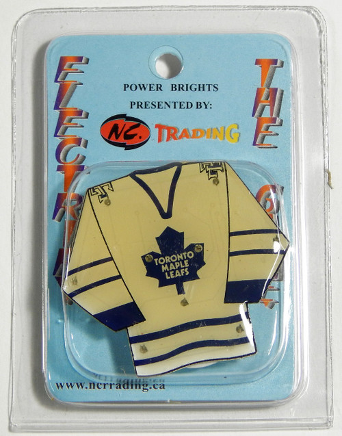 Toronto Maple Leafs Flashing LED Light-Up Jersey Magnet Pin New NIP NHL Hockey