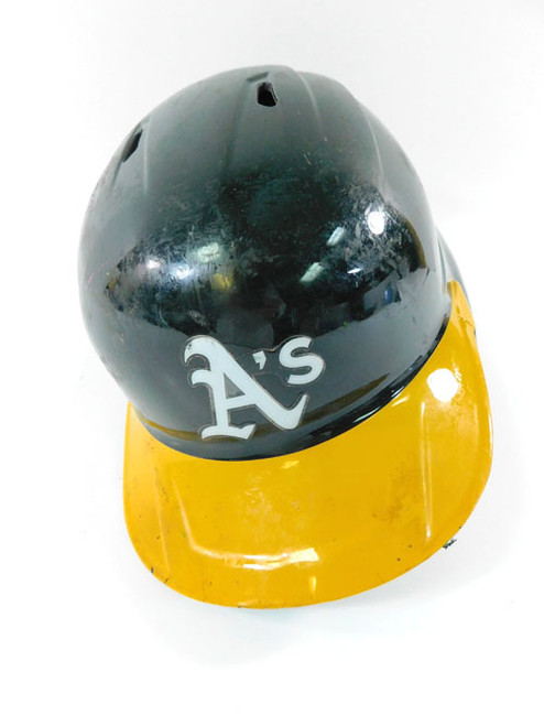 2023 Connor Capel Oakland A's #21 Game Used Rawlings 7 1/8 Batting Helmet COA